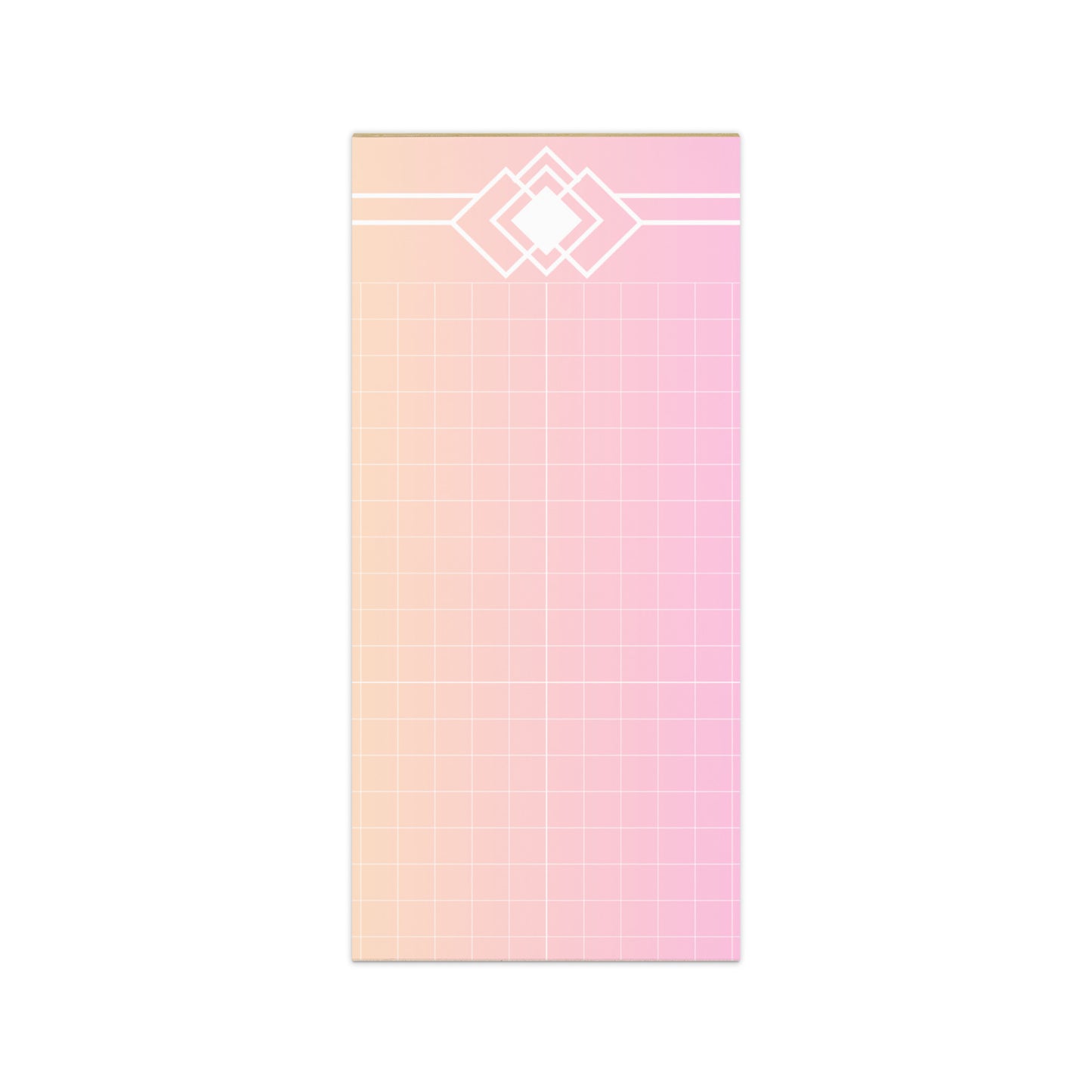 Graph Pink Magnetic Notepad 4.25″×9″ Magnetic Back