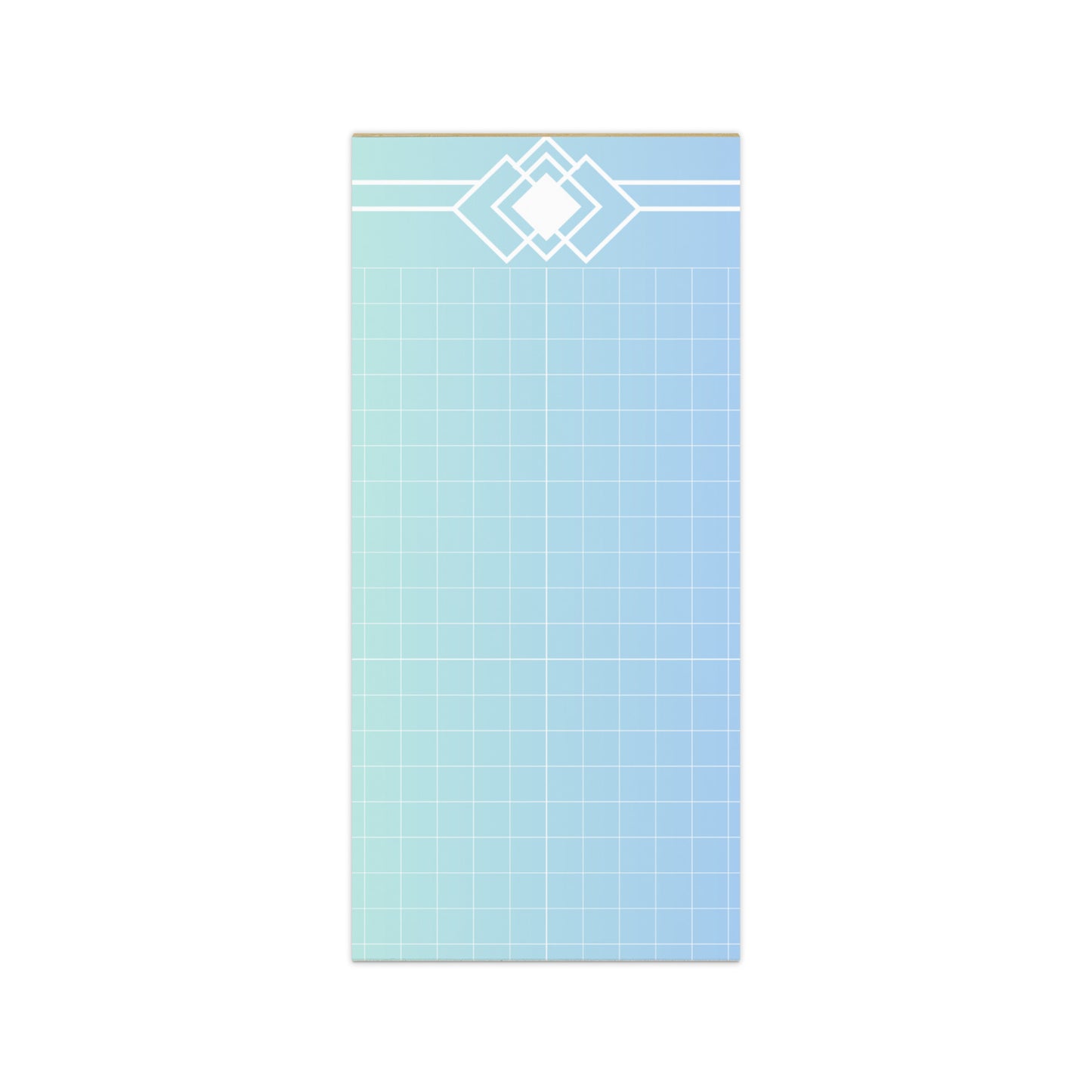 Graph Blue Magnetic Notepad 4.25″×9″ Magnetic Back