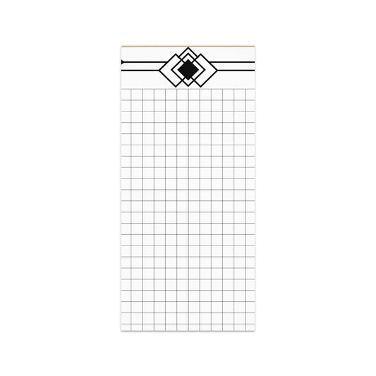 Graph Magnetic Notepad 4.25″×9″ Magnetic Back