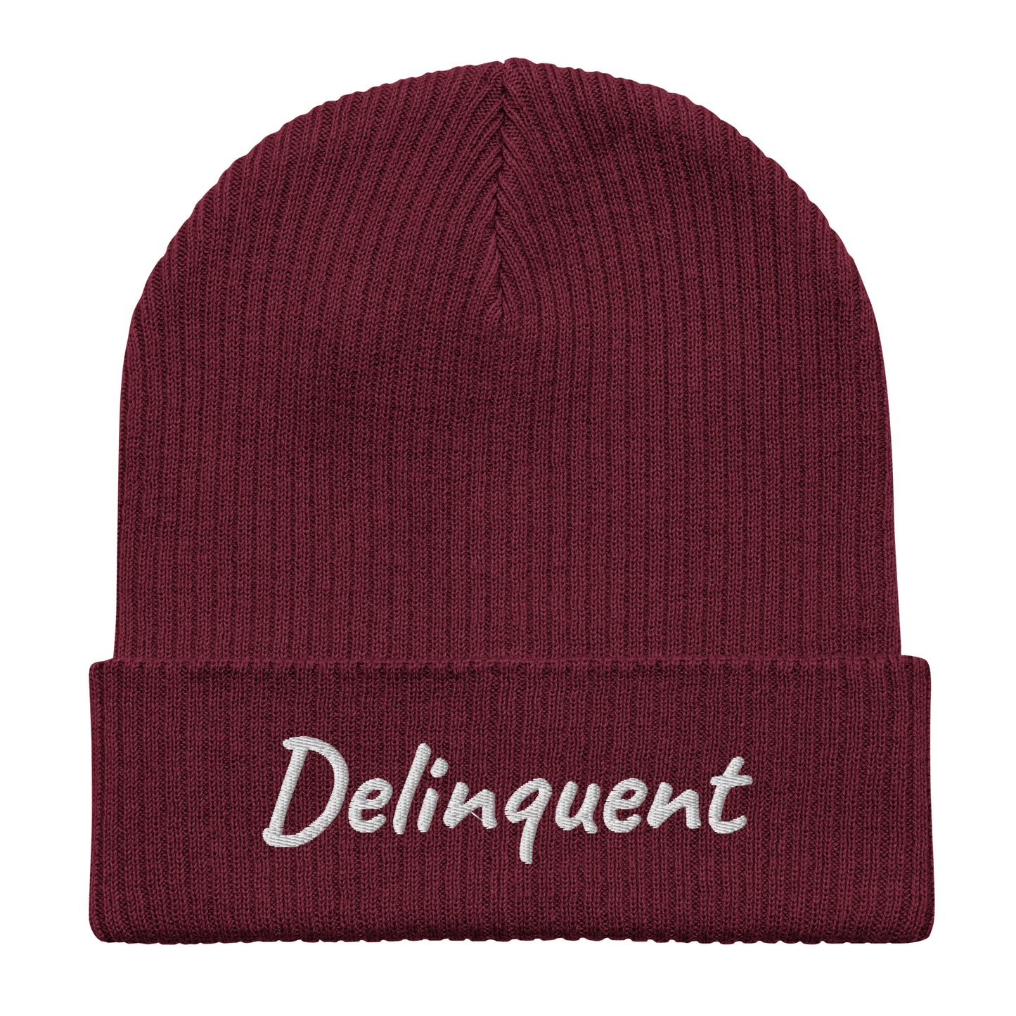 Delinquent Organic Ribbed Beanie 7 Colors Available