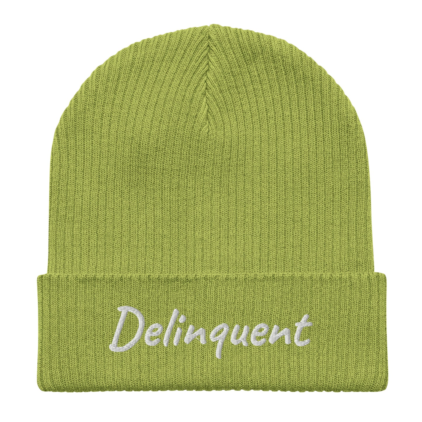 Delinquent Organic Ribbed Beanie 7 Colors Available