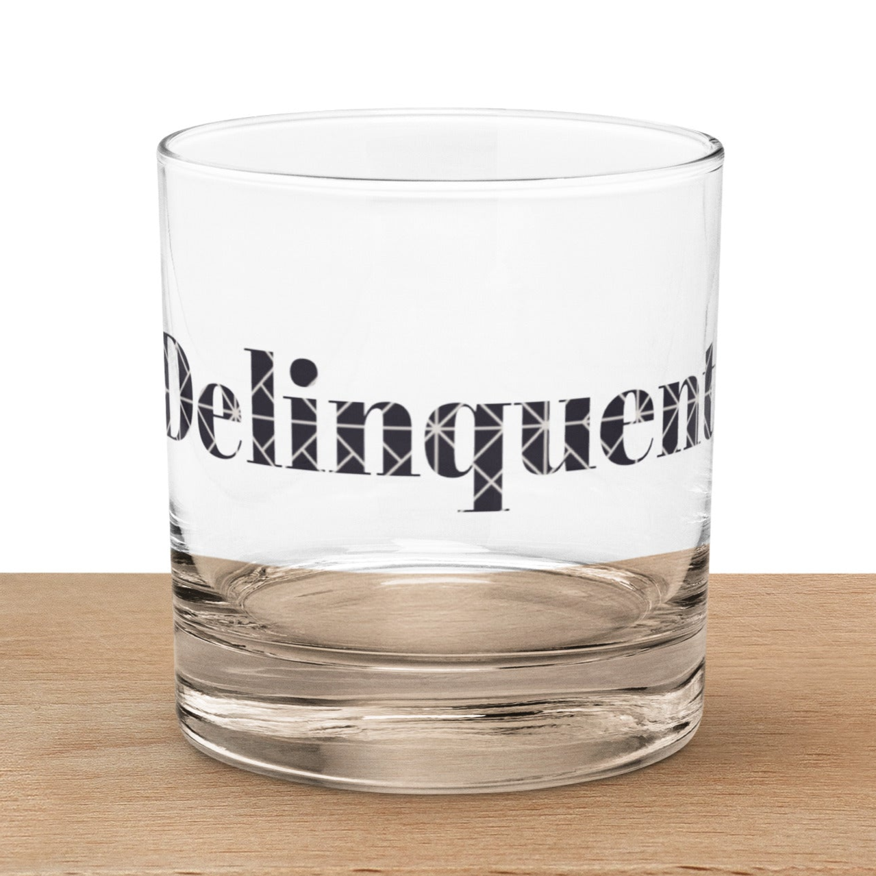 Delinquent Rocks Glass Cocktail Glass