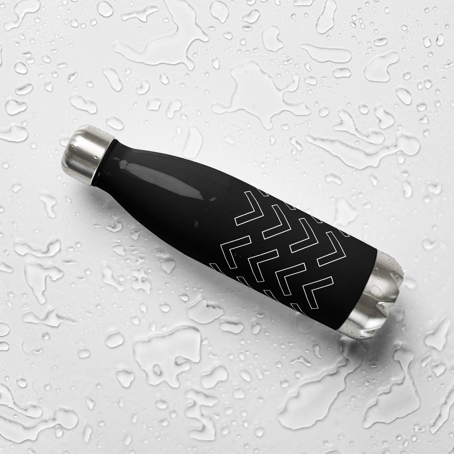 Arrow Black Stainless Steel Water Bottle