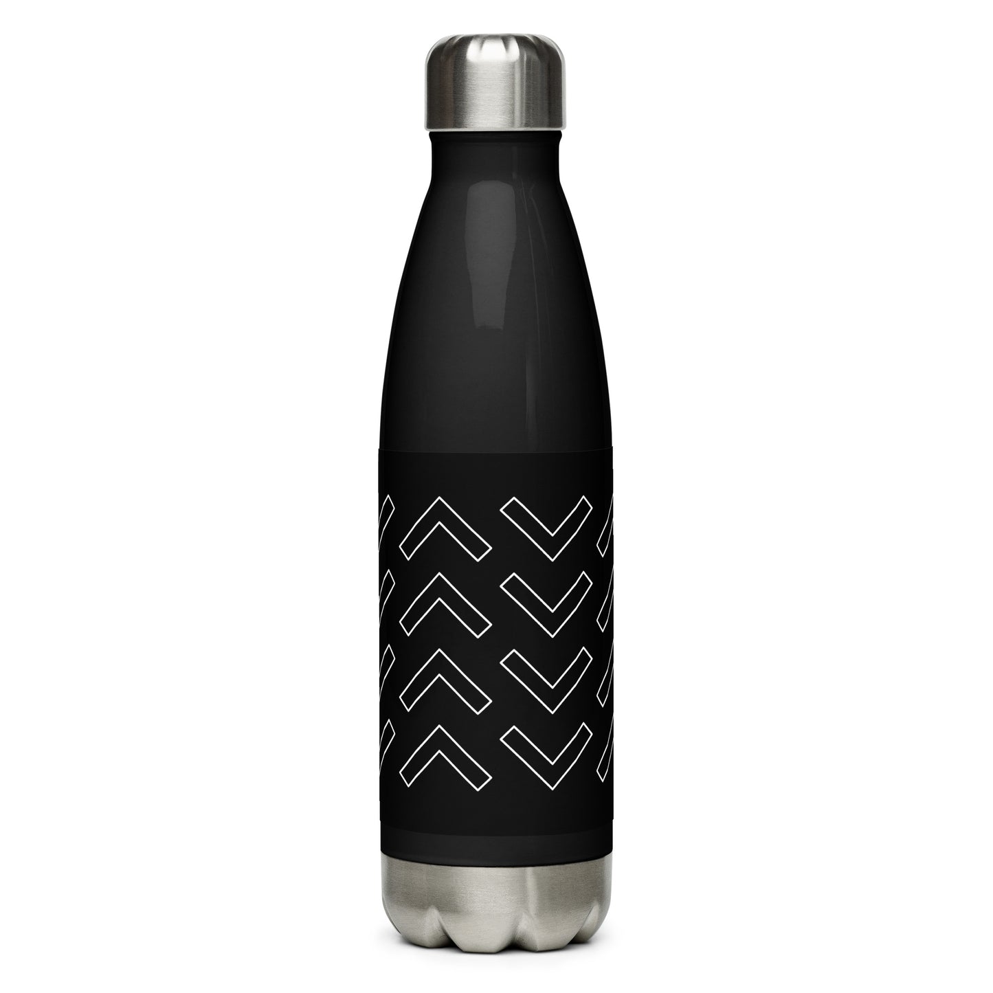 Arrow Black Stainless Steel Water Bottle