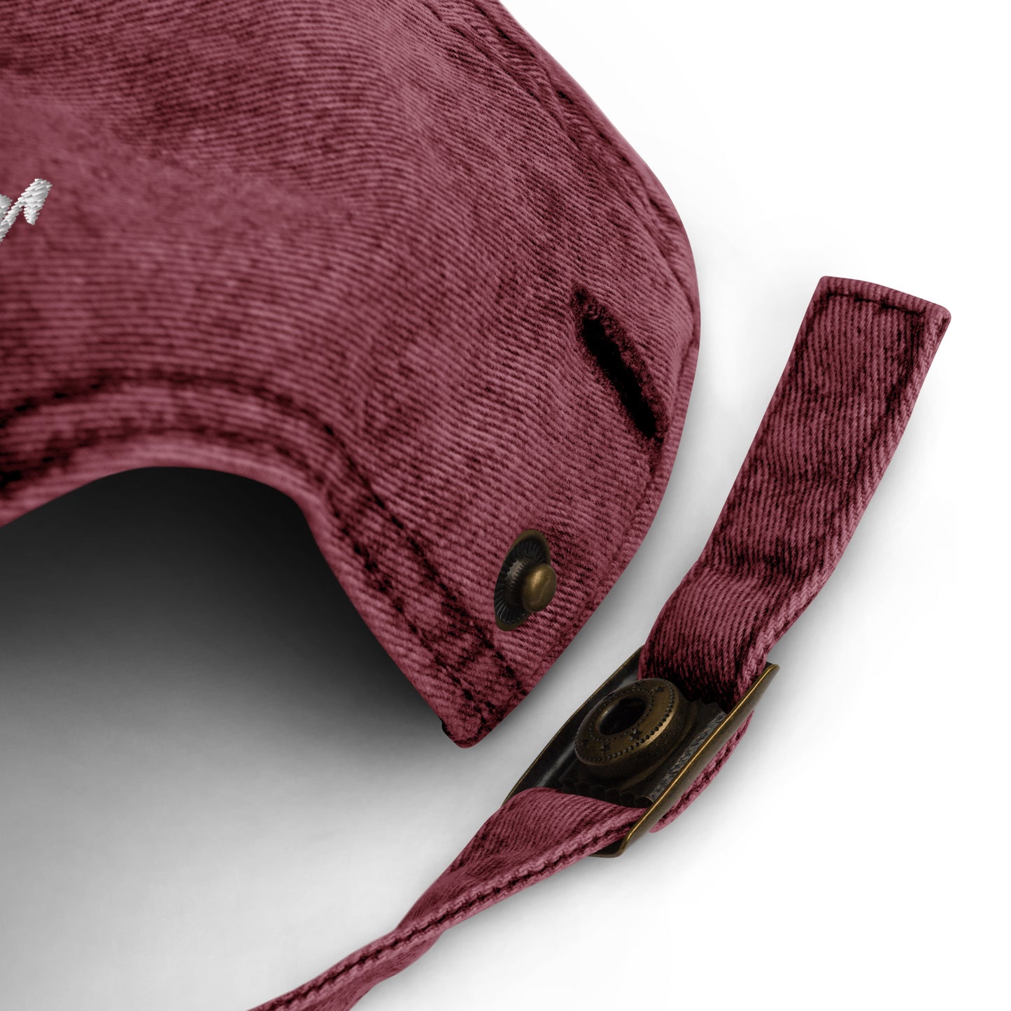 Dear Embroidered Back Cotton Twill Vintage Cap Hat 6 Colors